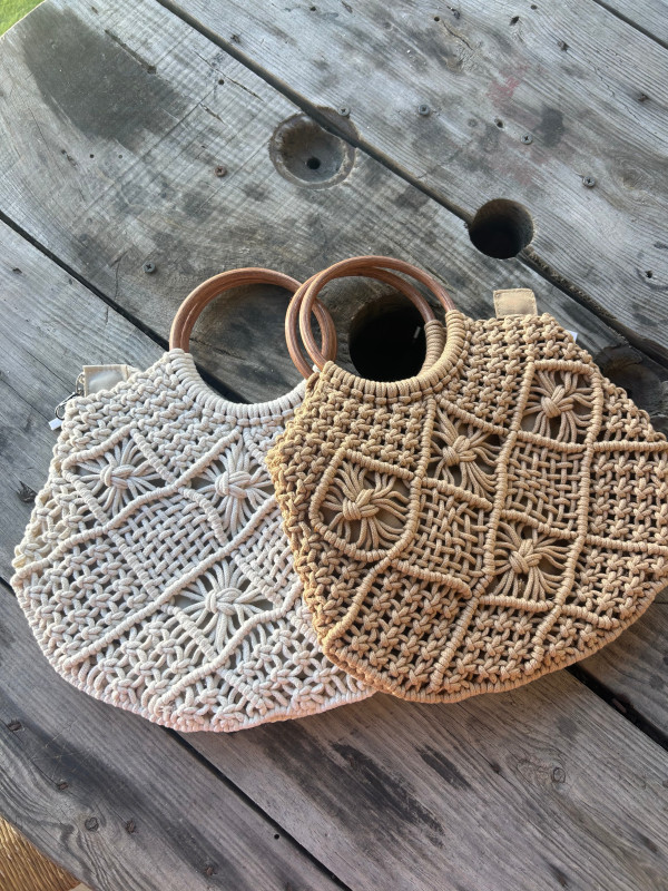 Bolso asa madera