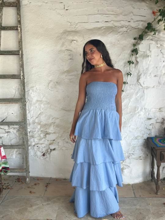 Vestido volantes