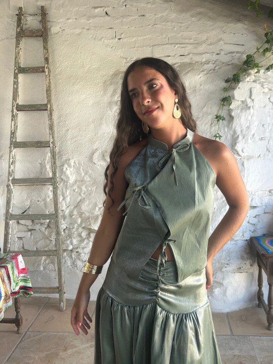 Conjunto satinado