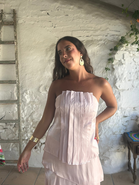 Conjunto satinado