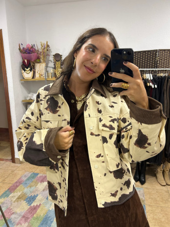 Chaqueta oversize vaca