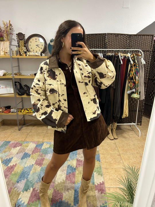 Chaqueta oversize vaca