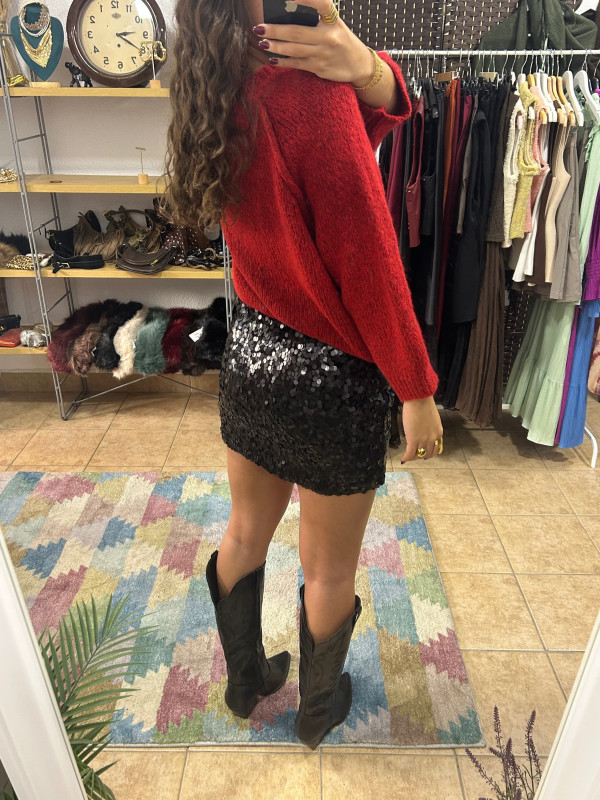 Minifalda lentejuelas