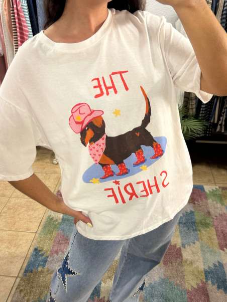 Camiseta perro cowboy