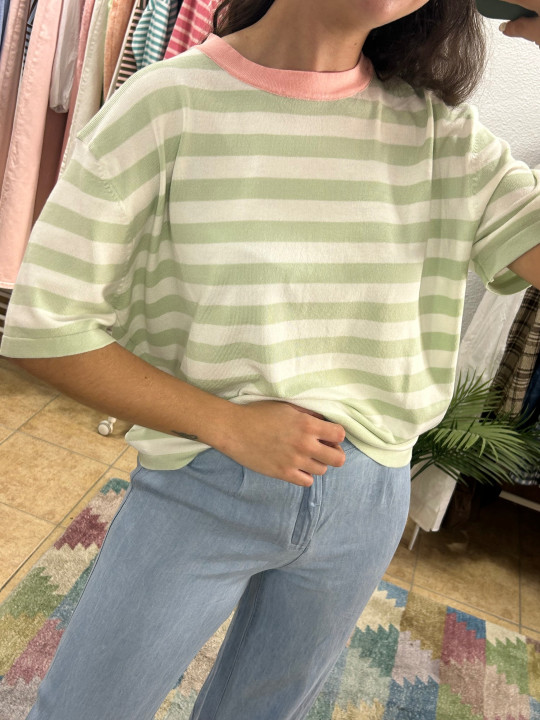 Camiseta rayas de punto