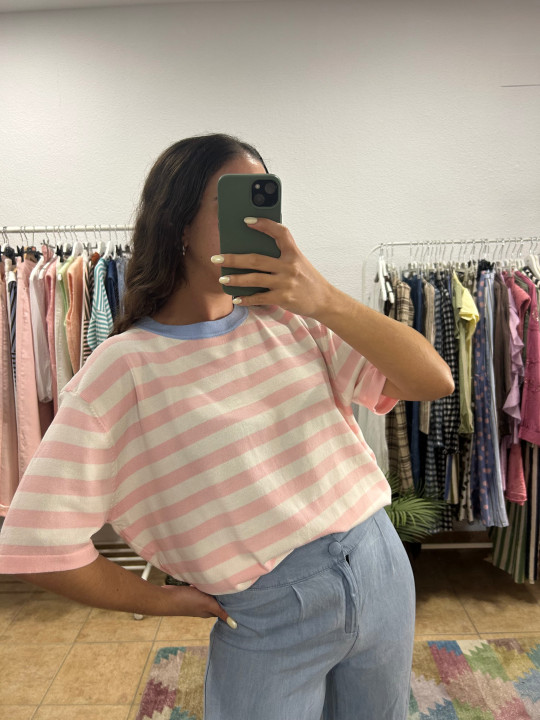 Camiseta rayas de punto