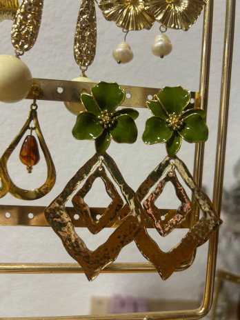 Pendientes flor