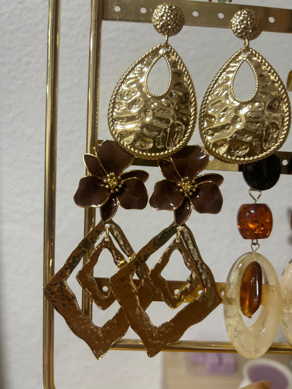 Pendientes flor
