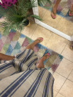 Bermudas lino rayas